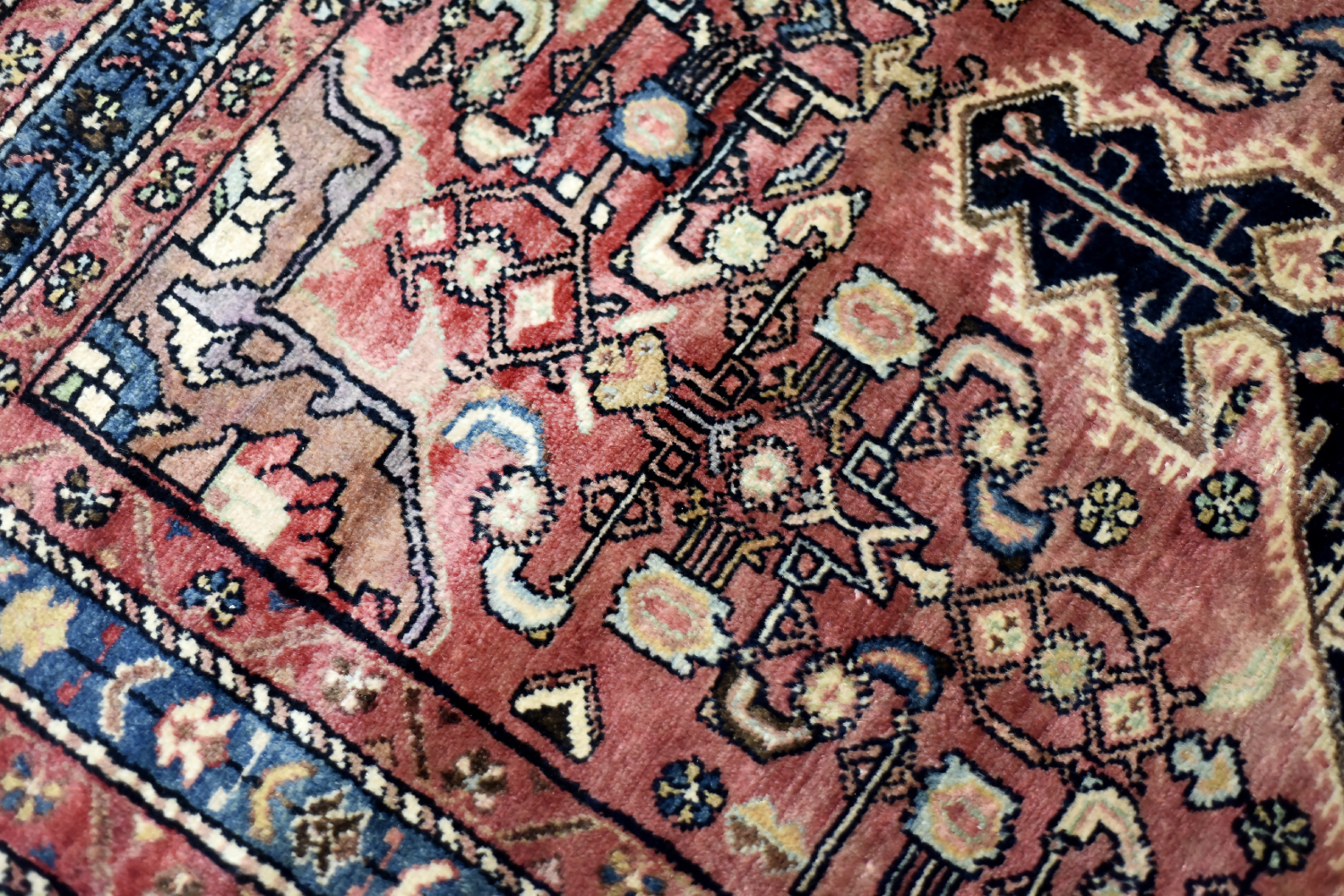 Zanjan Hamadan oriental rug, Persia/Iran, 1960s