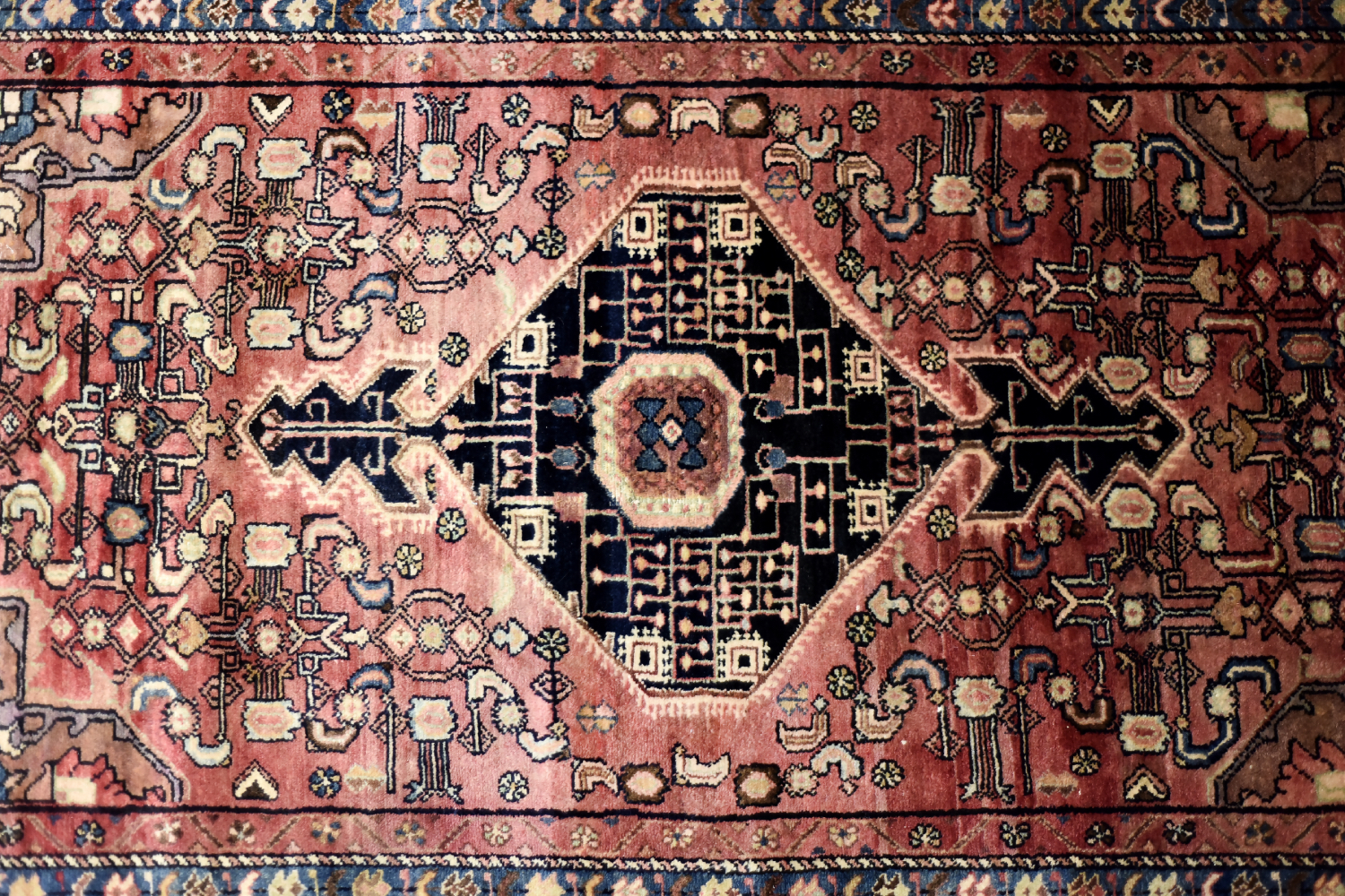 Zanjan Hamadan oriental rug, Persia/Iran, 1960s