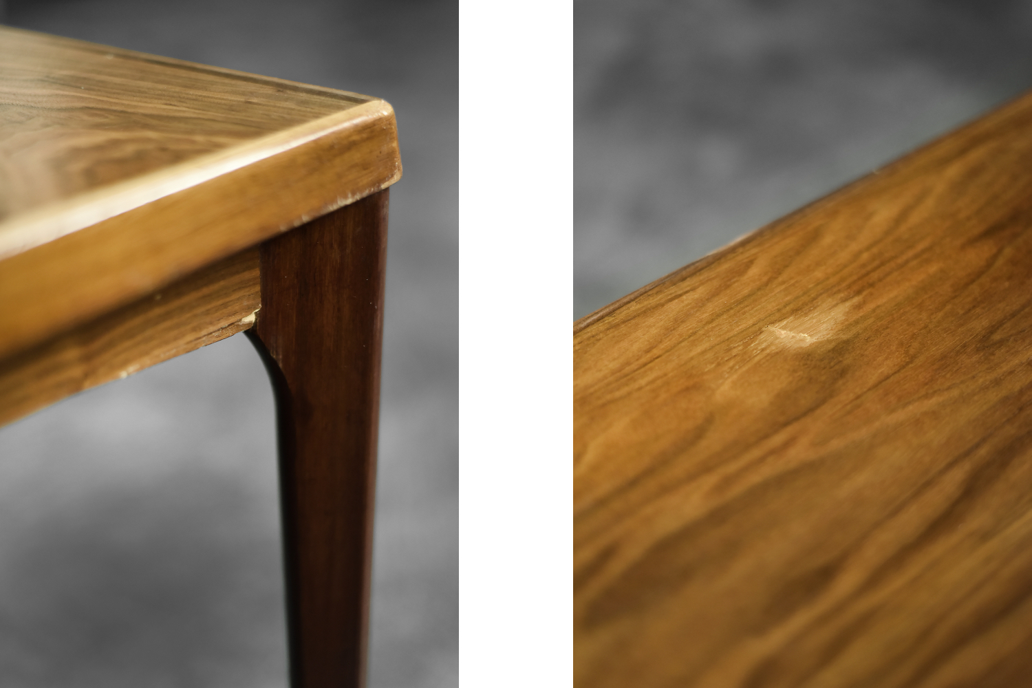 Tekowy stolik kawowy, proj. Henning Kjærnulf dla Vejle Møbelfabrik, Dania, lata 60