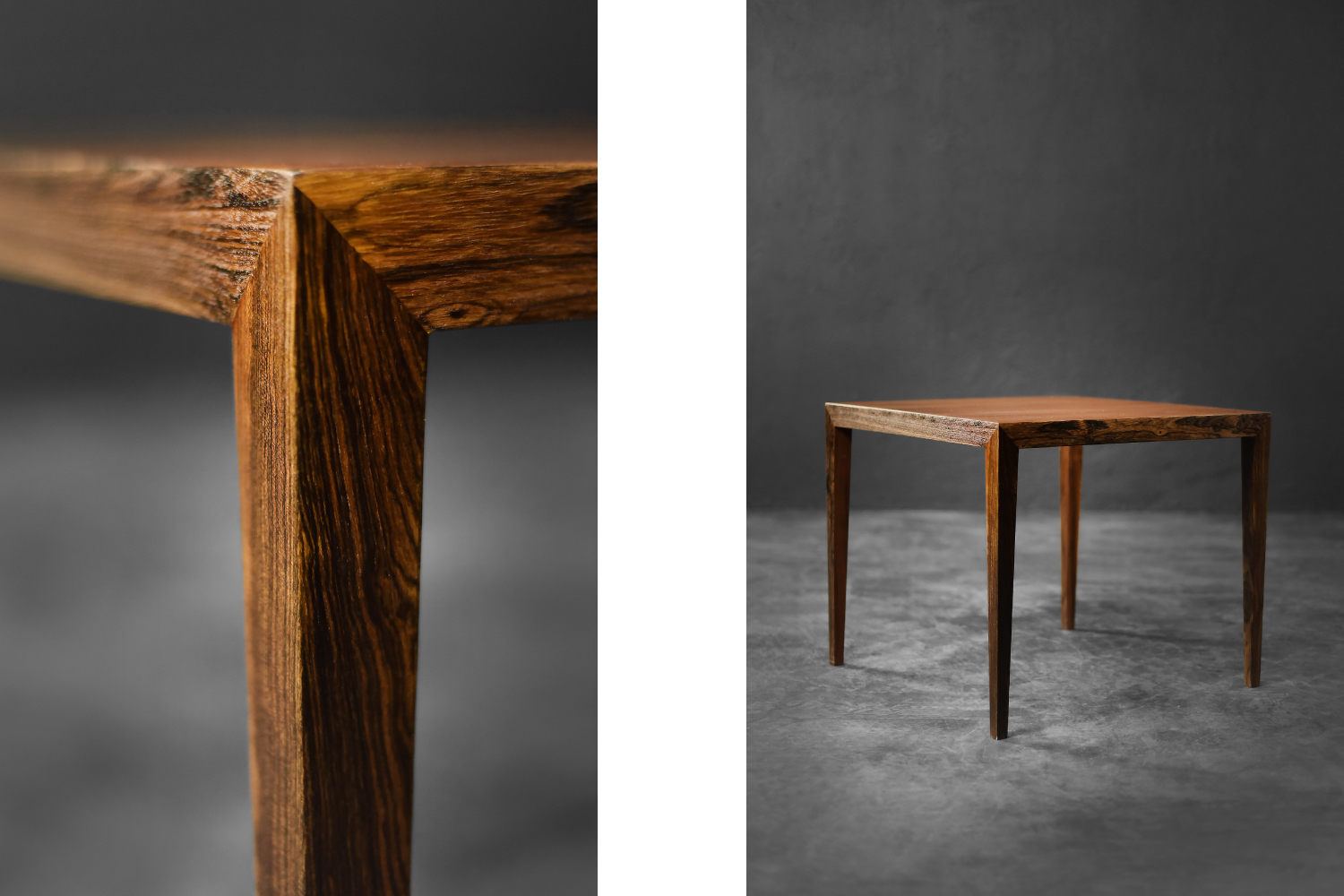 Rosewood coffee table, designed by Severin Hansen for Haslev Møbelsnedkeri, Denmark, 1960s