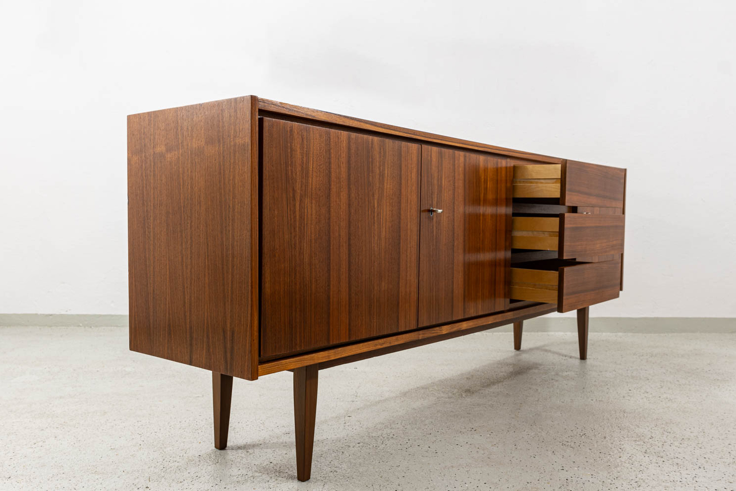 Vintage sideboard, Swarzędzkie Fabryki Mebli, PRL, 1970s