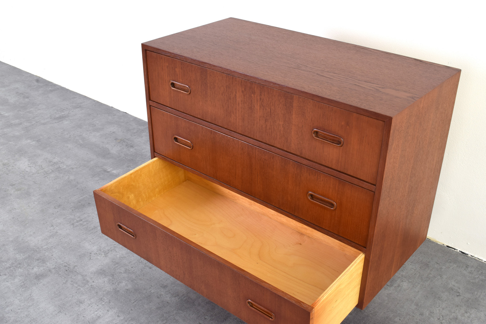 Komoda tekowa vintage, Dania, lata 60