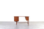 Biurko tekowe mid-century modern, Dania, lata 60
