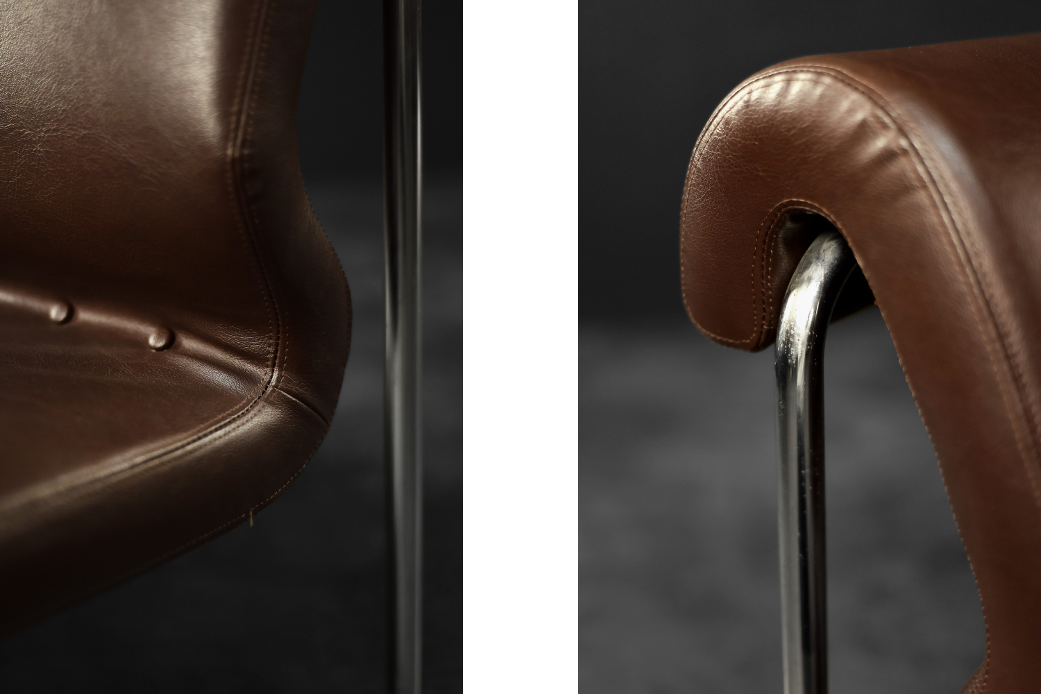Dwuosobowa sofa na metalowym stelażu, Niemcy, lata 70