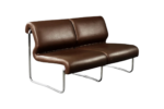 Dwuosobowa sofa na metalowym stelażu, Niemcy, lata 70