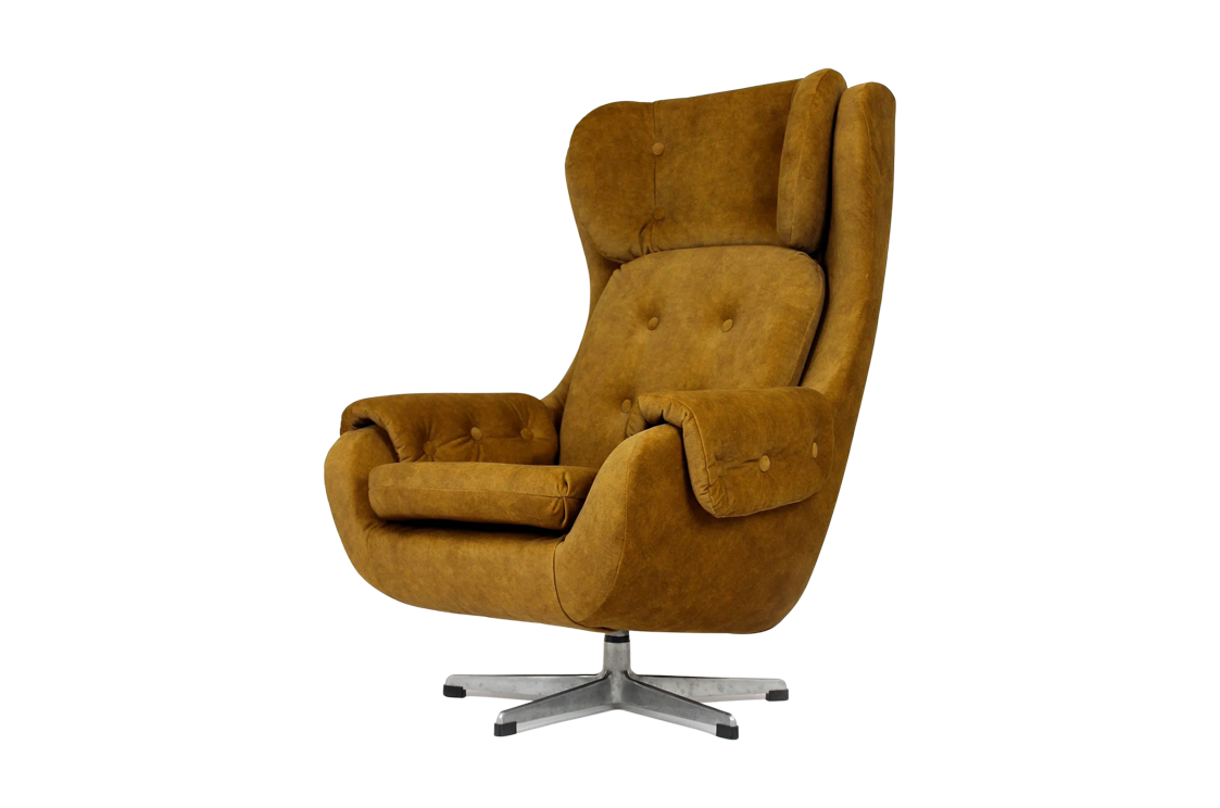 Fotel Obrotowy Uszak Space age, Up Zavody, Czechosłowacja, lata 70