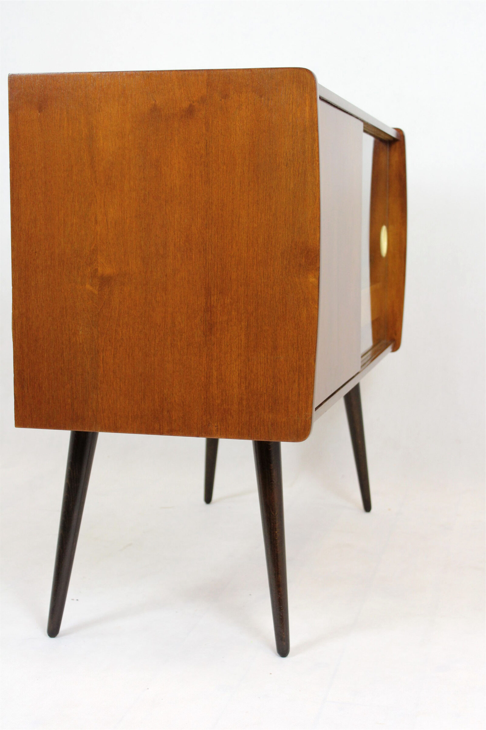 Szafka gramofonowa vintage, Supraphon, Czechosłowacja, lata 50