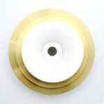 Złota lampa vintage, Dania, lata 70