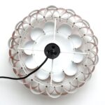Miedziana lampa proj. Werner Schou dla Coronell Elektro, lata 70