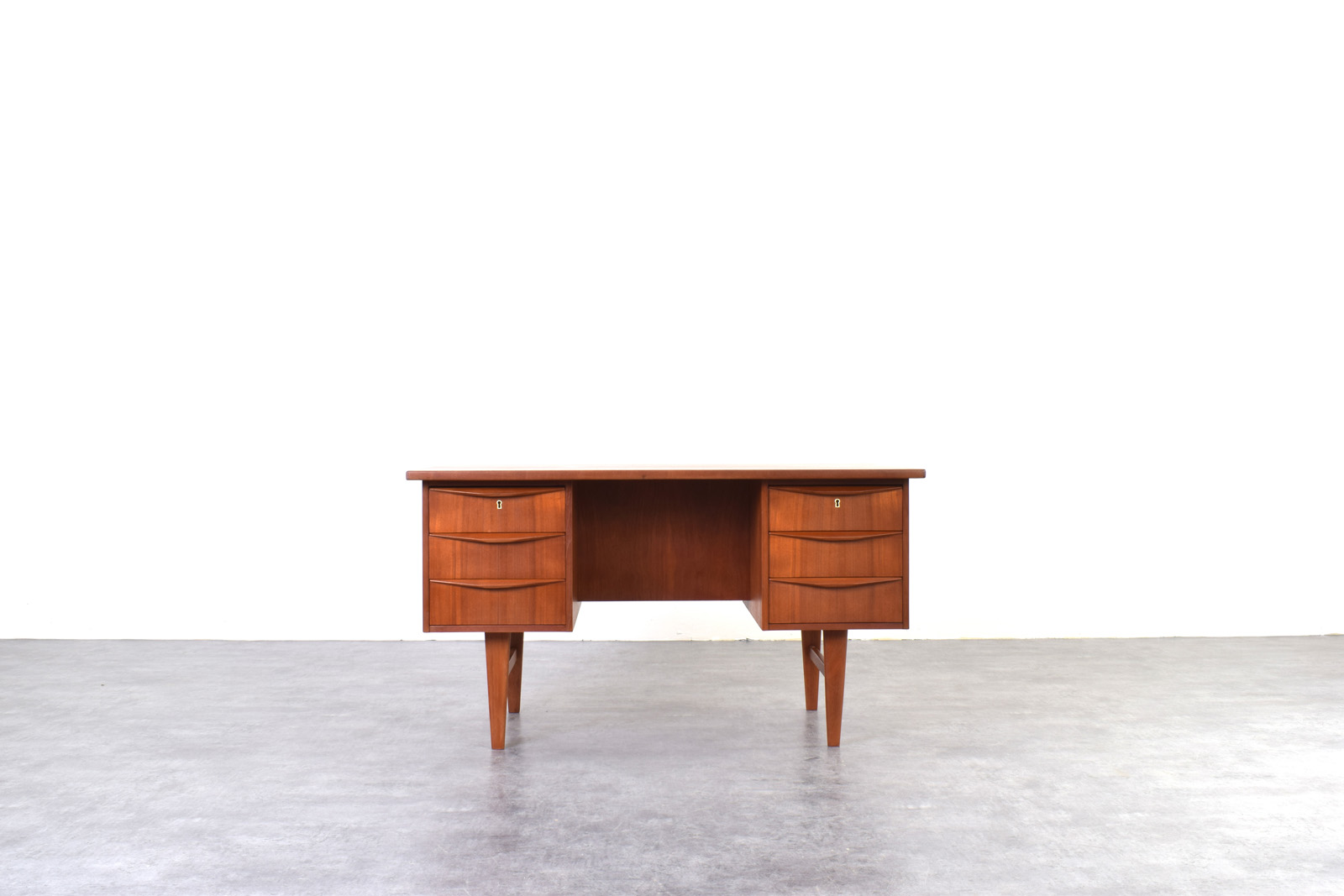 Scandinavian teak desk, Denmark, 1960s