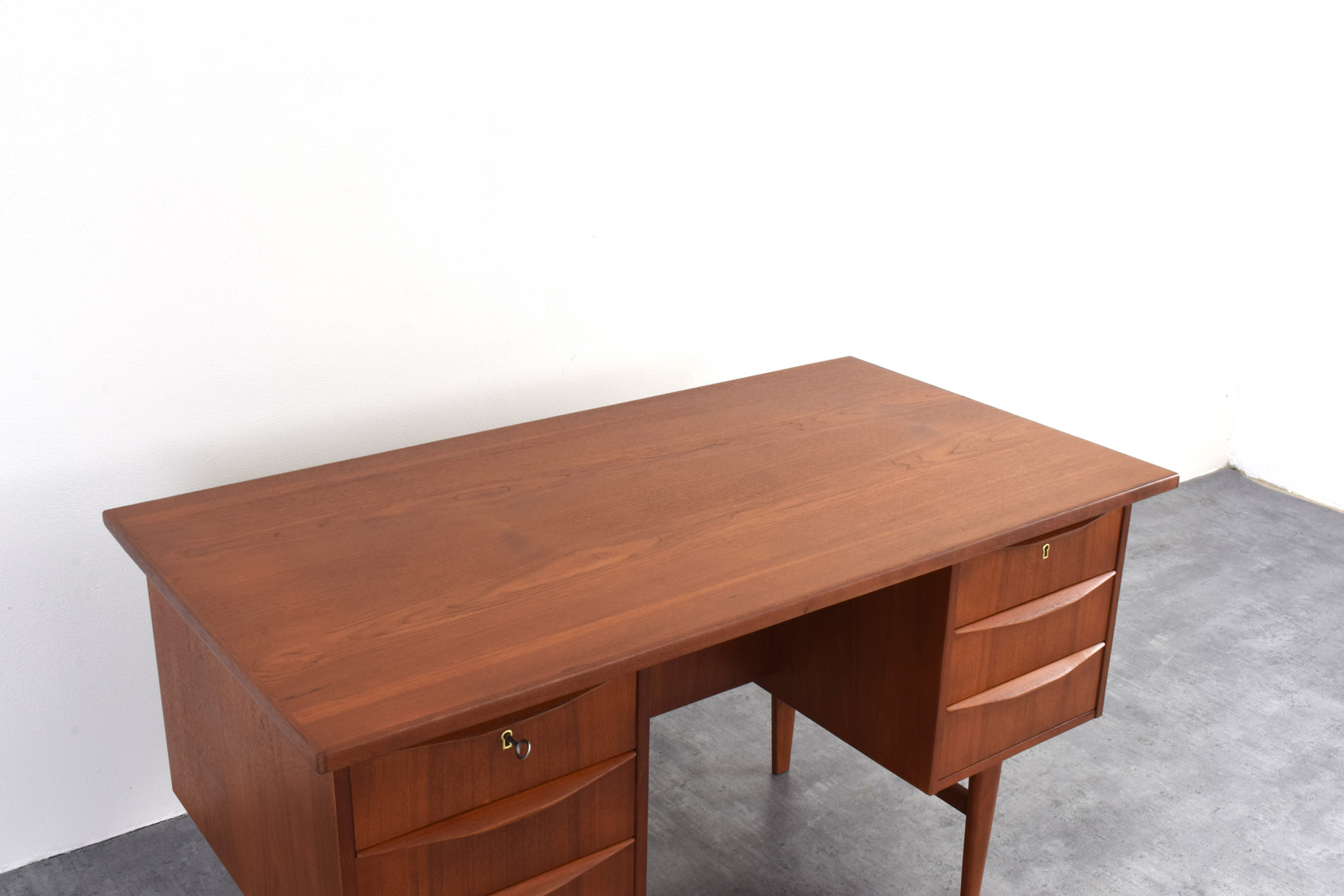 Scandinavian teak desk, Denmark, 1960s