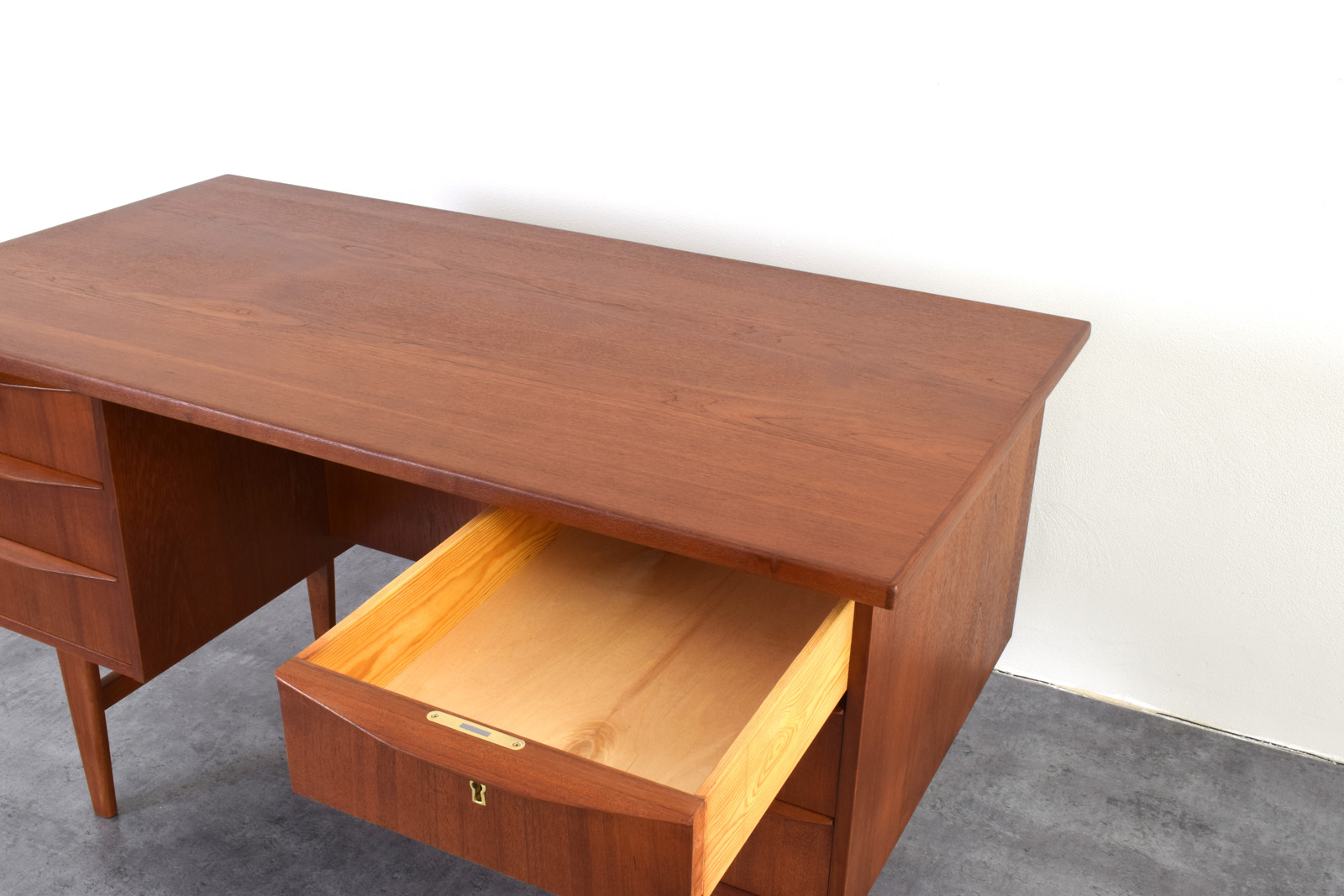 Scandinavian teak desk, Denmark, 1960s
