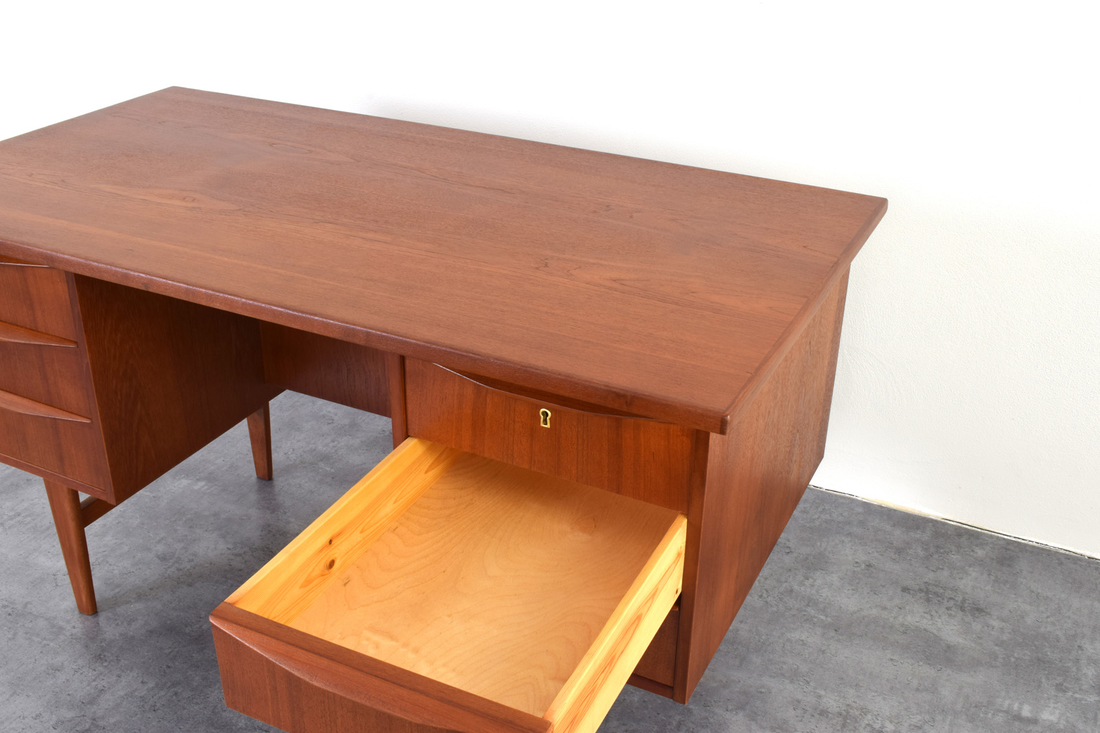 Scandinavian teak desk, Denmark, 1960s