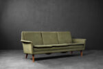 Trzyosobowa zielona sofa, proj. Folke Ohlsson, Fritz Hansen, Dania, lata 60