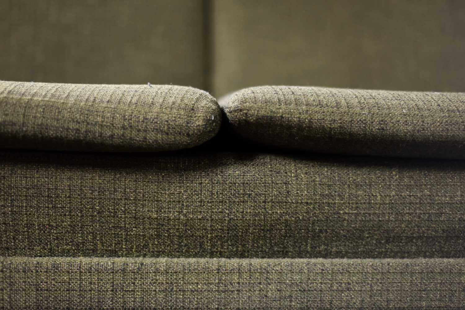 Trzyosobowa zielona sofa, proj. Folke Ohlsson, Fritz Hansen, Dania, lata 60