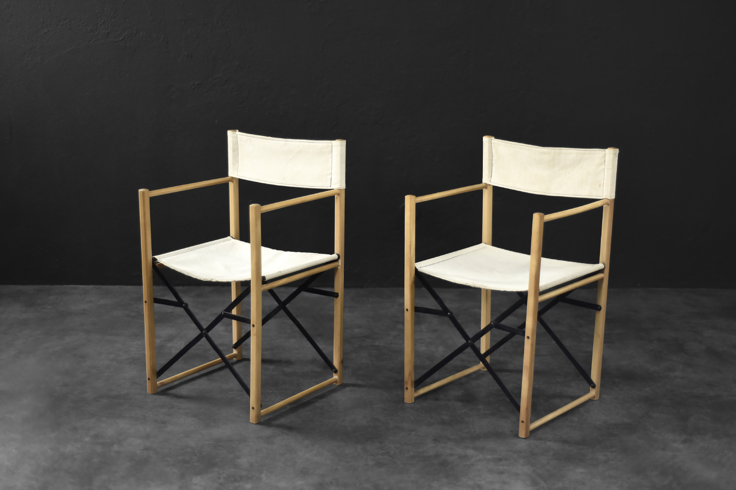 Para krzeseł reżyserskich Safari, Skandynawia, lata 60