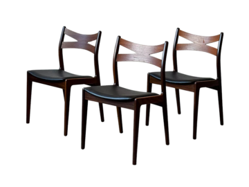 Zestaw 2 krzeseł tekowych, Dania, lata 60/70