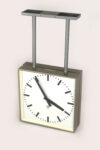 New double-sided Pragotron railway clock, Czechoslovakia, 1980s