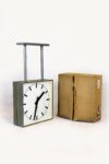 New double-sided Pragotron railway clock, Czechoslovakia, 1980s
