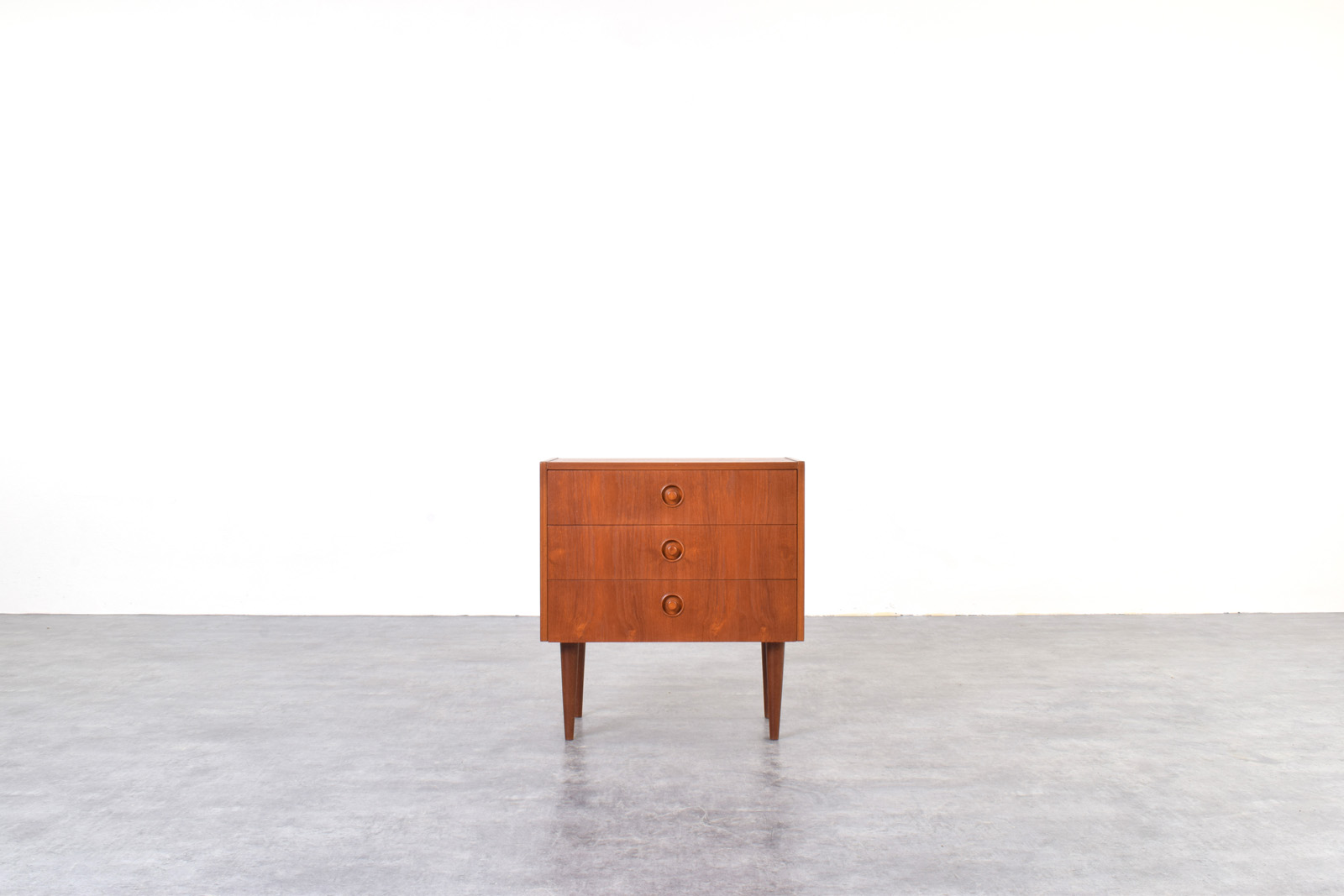 Skandynawska szafka nocna, tek, Dania, lata 60