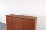Skandynawski highboard tekowy, Dania, lata 60