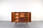 Skandynawski highboard tekowy, Dania, lata 60