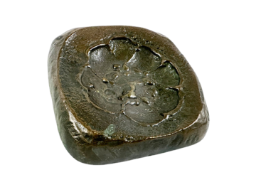 Brutalistyczny mosiężny uchwyt do drzwi, Alpana, Niemcy, lata 70