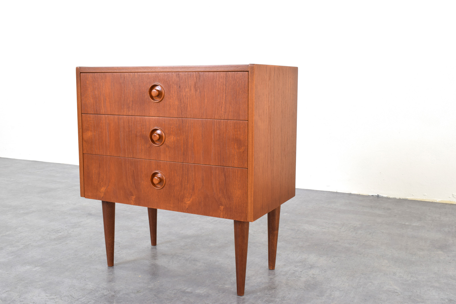 Skandynawska szafka nocna, tek, Dania, lata 60