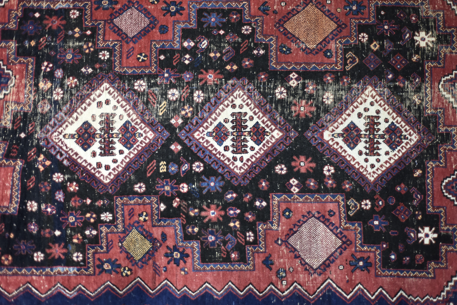 Dywan orientalny Afshar, Persja/Iran, lata 50