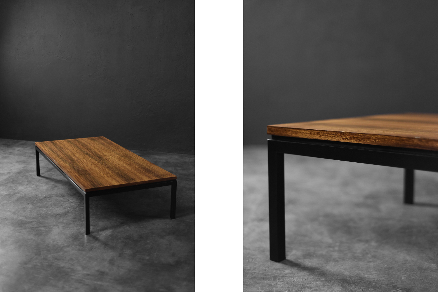 Niski tekowy stolik kawowy, Dania, lata 60