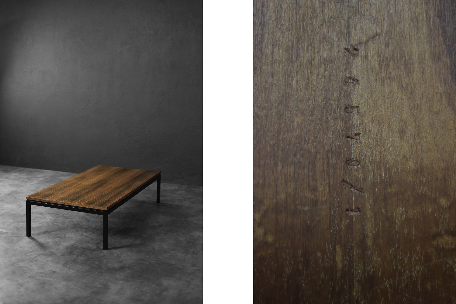 Niski tekowy stolik kawowy, Dania, lata 60