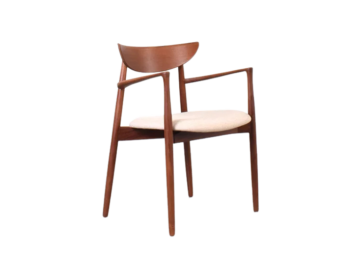 Fotel tekowy proj. Harry Østergaard, prod. Randers Møbelfabrik, Dania, lata 60