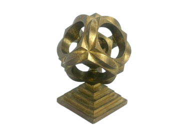 Przycisk do papieru wykonany z brązu, lata 70