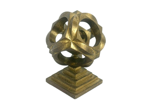 Przycisk do papieru wykonany z brązu, lata 70