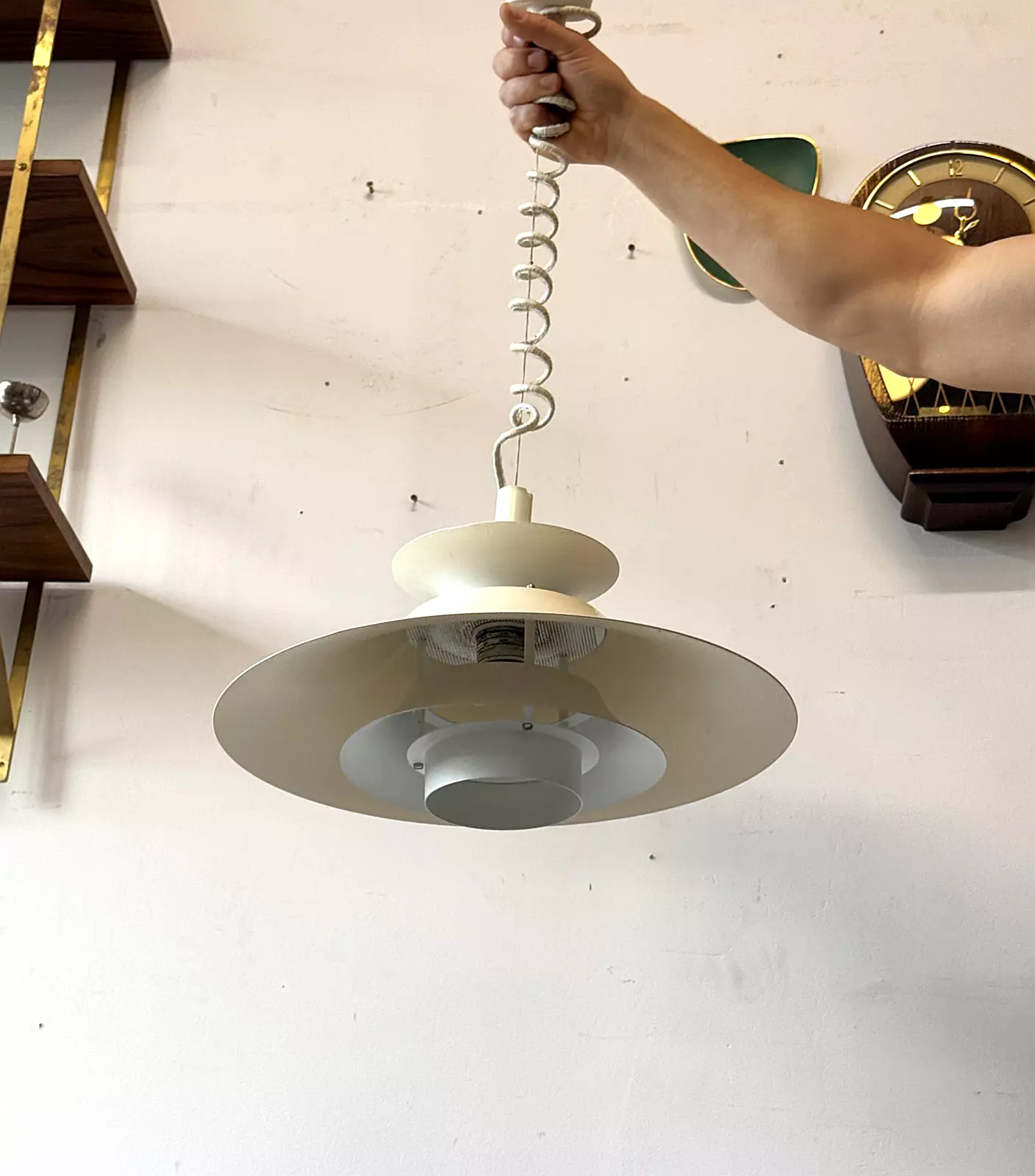 Lampa wisząca z regulacją, Szwecja, lata 70