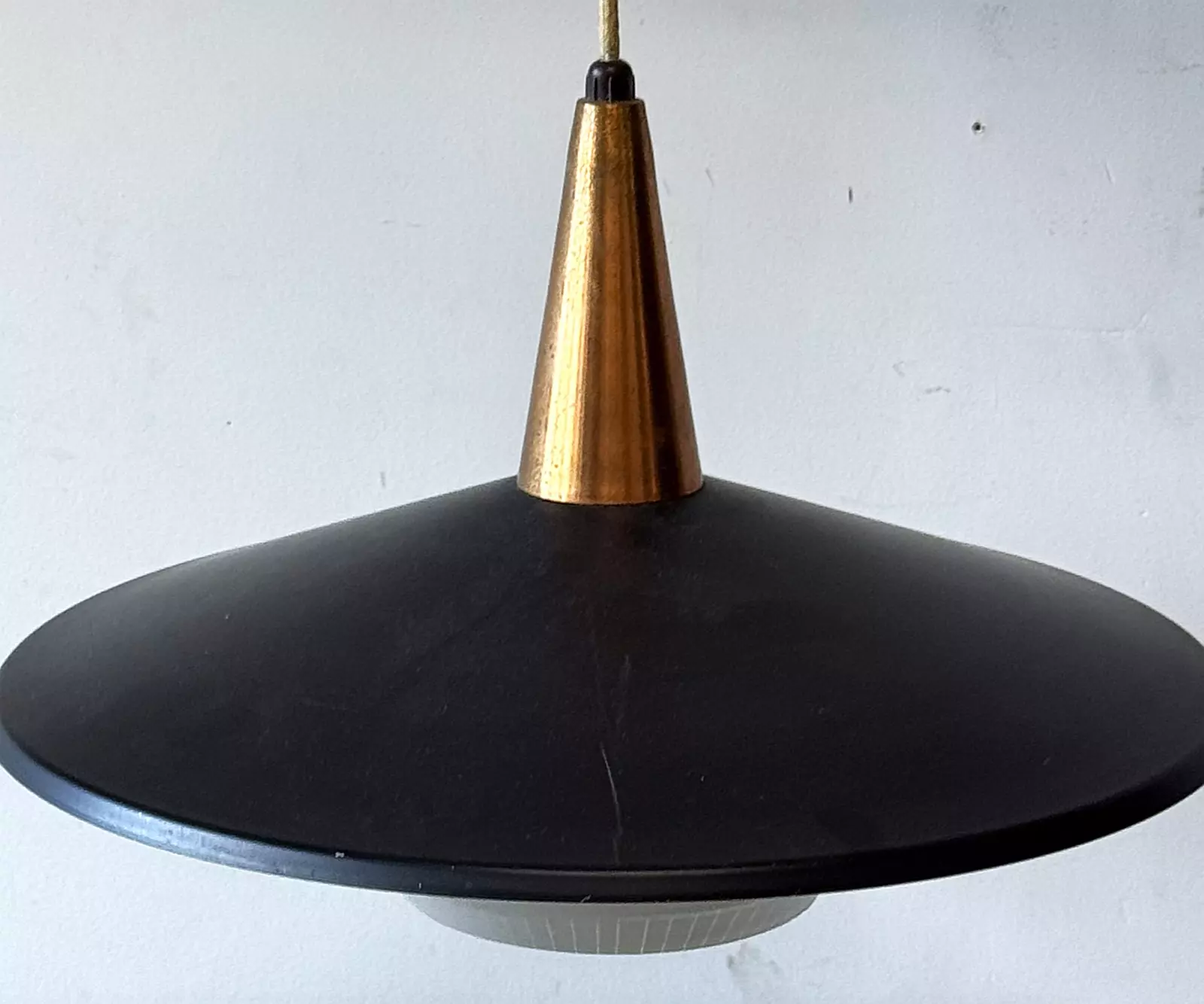 Lampa wisząca z regulacją, Dania, lata 70
