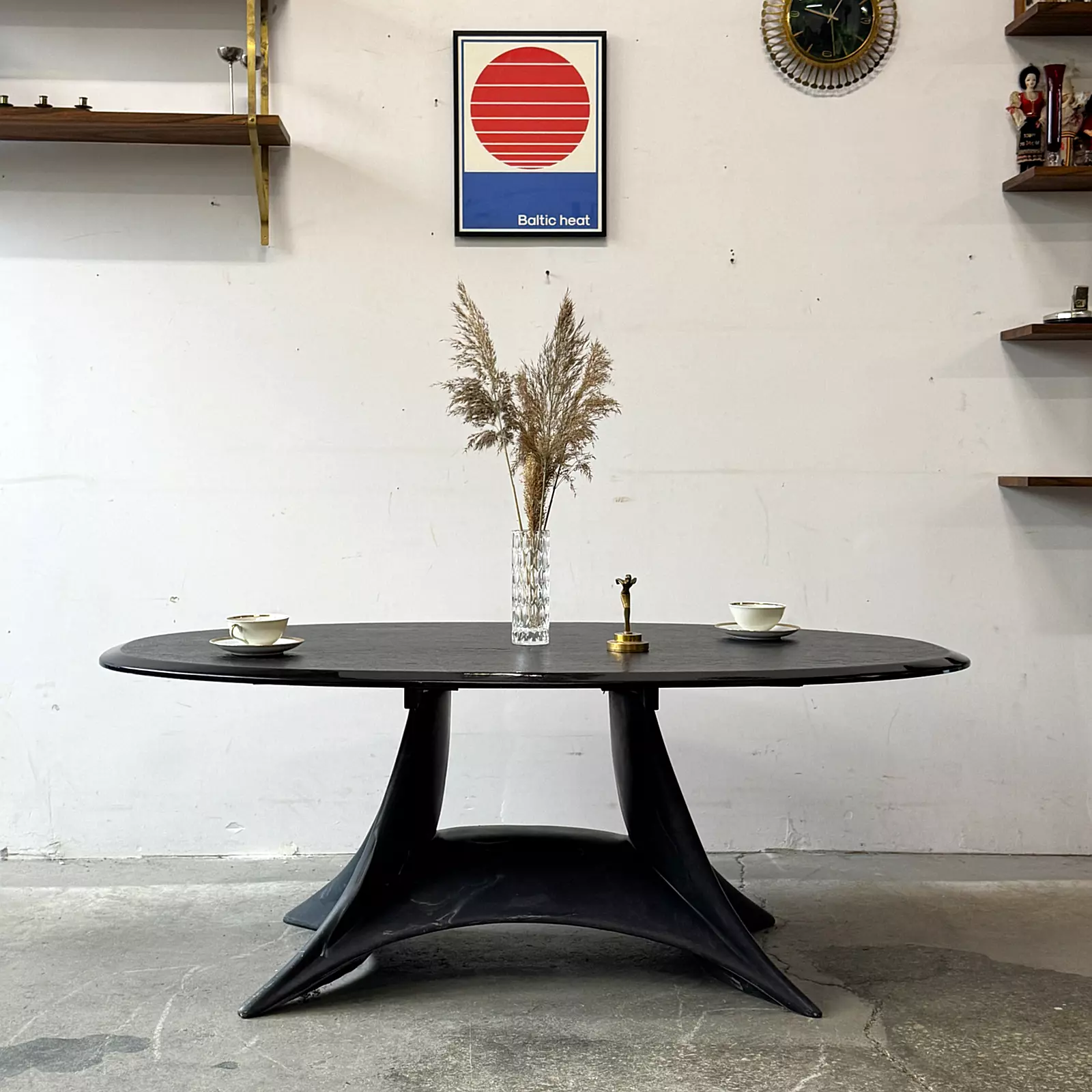 Stolik kawowy z konglomeratu, vintage