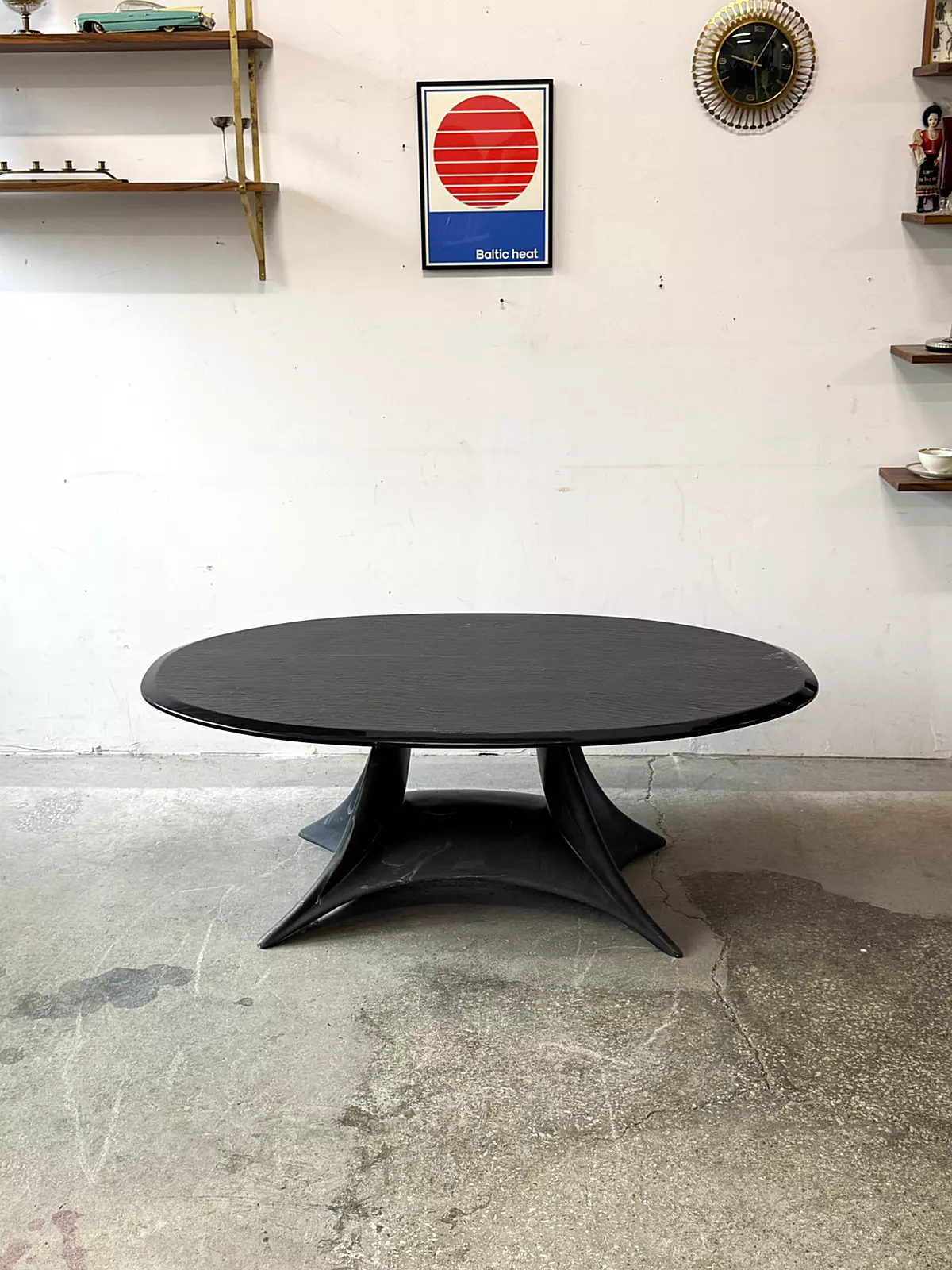 Stolik kawowy z konglomeratu, vintage