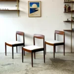 Krzesła tekowe vintage, Lübke, Niemcy, lata 60