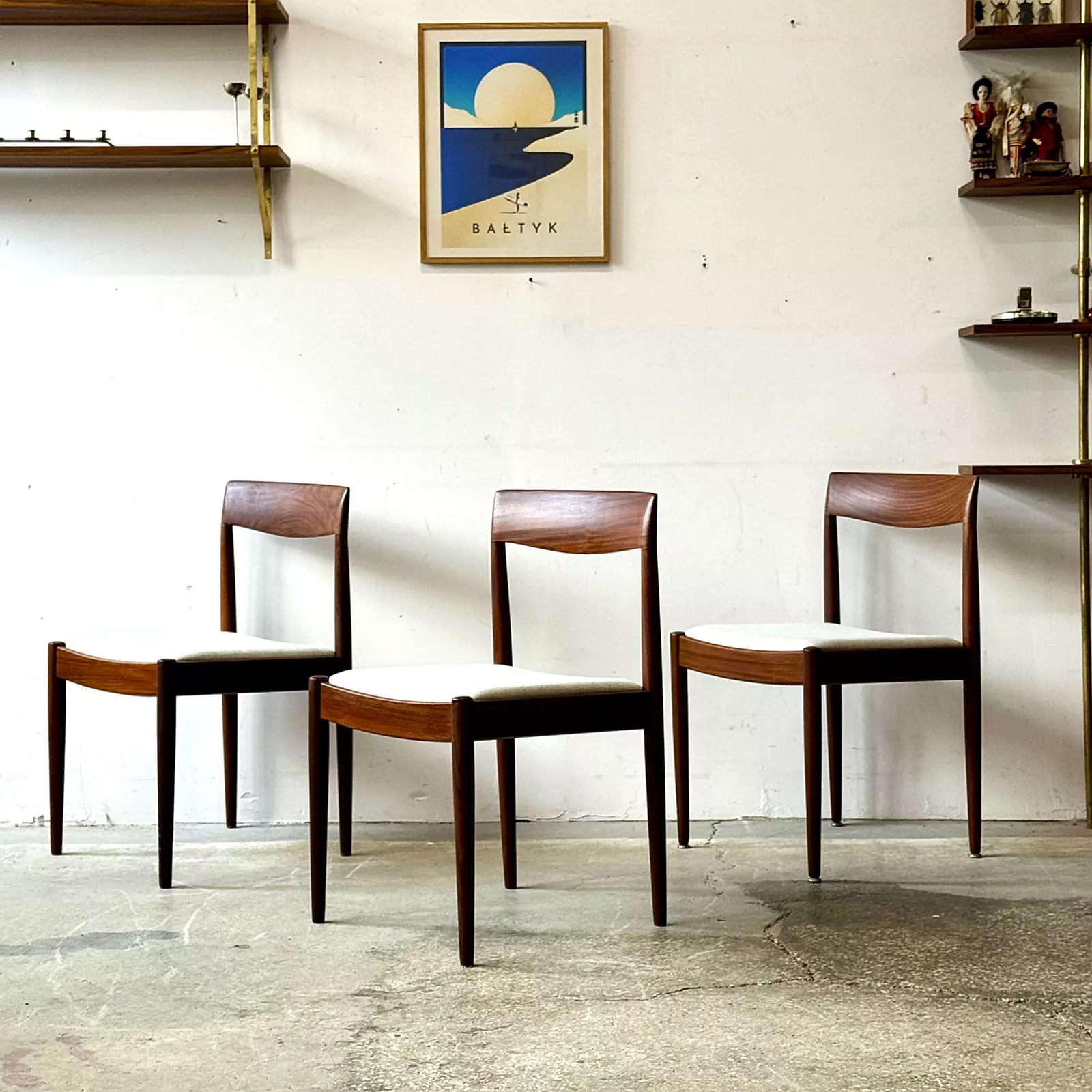 Krzesła tekowe vintage, Lübke, Niemcy, lata 60