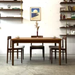 Tekowe krzesła, Lübke, Niemcy, lata 60