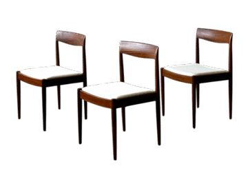 Krzesła tekowe vintage, Lübke, Niemcy, lata 60