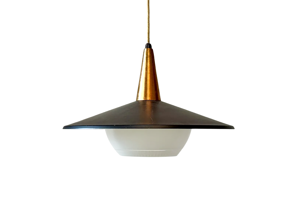 Lampa wisząca z regulacją, Dania, lata 70
