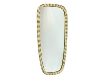 Lustro ścienne w metalowej ramie, Niemcy, lata 50