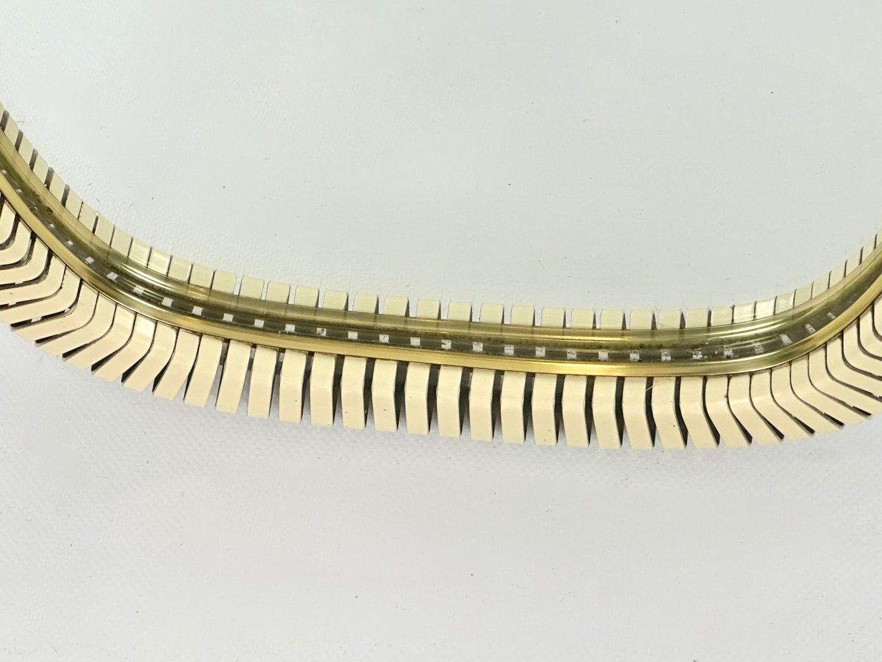 Lustro ścienne w metalowej ramie, Niemcy, lata 50