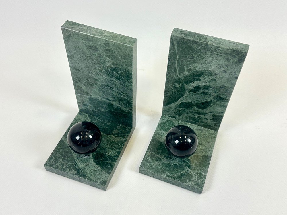 Marble Art Deco bookends, France, 1930s