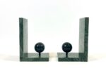 Marble Art Deco bookends, France, 1930s