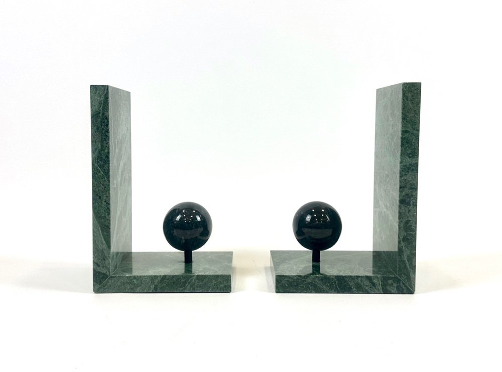 Marble Art Deco bookends, France, 1930s