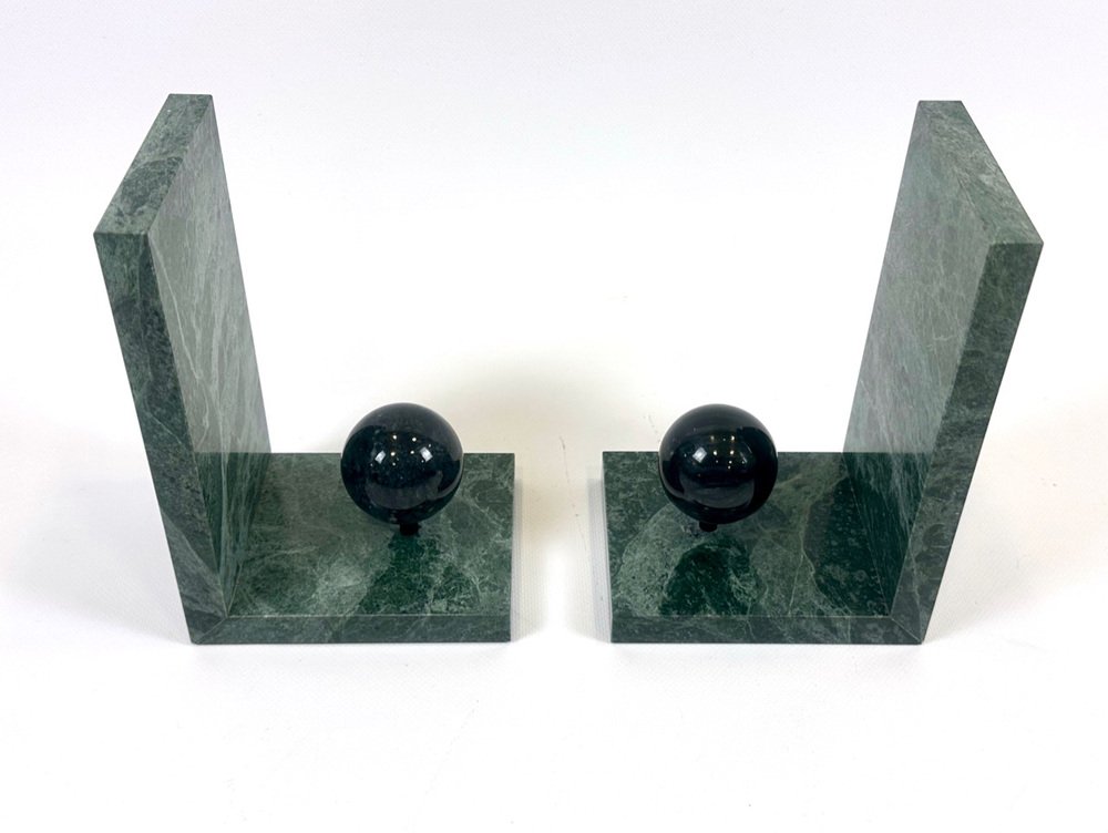 Marble Art Deco bookends, France, 1930s