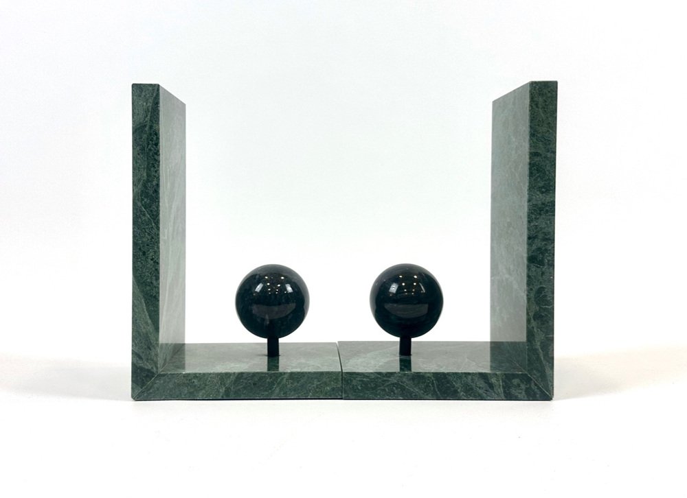 Marble Art Deco bookends, France, 1930s